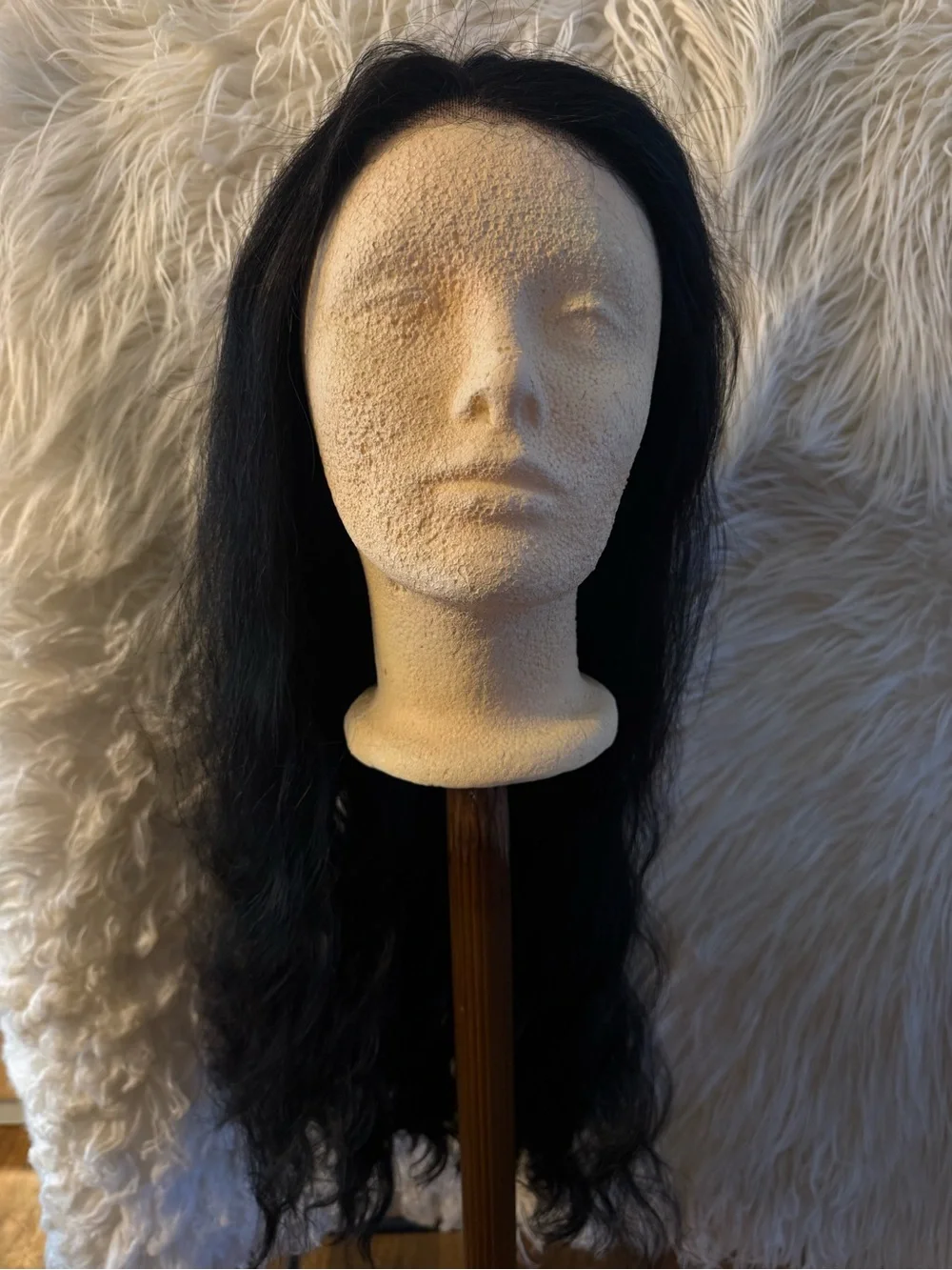 Black Long Natural Wave lace front Women’s Wig